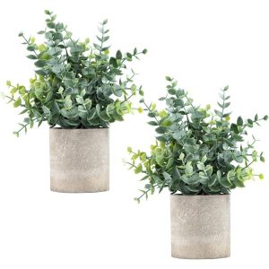 2 Pack Small Fake Plants